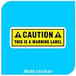 استیکر Caution