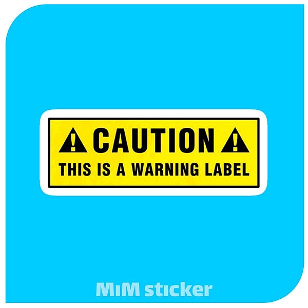 استیکر Caution