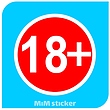 استیکر +18