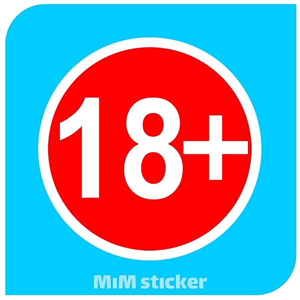 استیکر +18