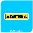 استیکر Caution 