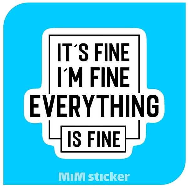 استیکر Its fine