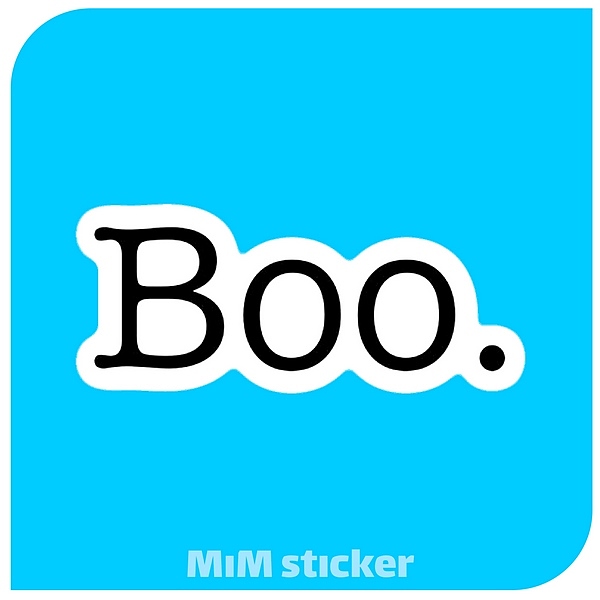 استیکر BOO.