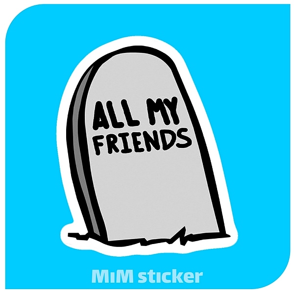 استیکر All my friends