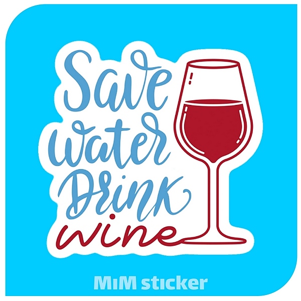 استیکر WINE