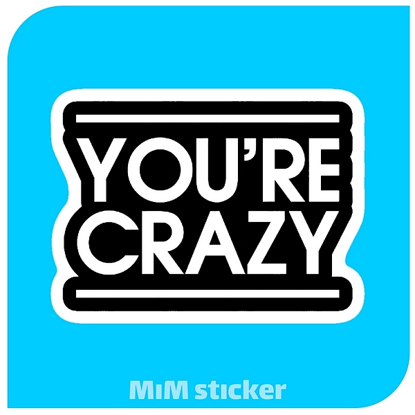 استیکر Crazy