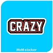 استیکر Crazy