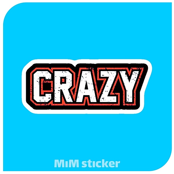استیکر Crazy