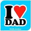 استیکر I love dad