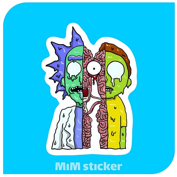 استیکر Rick and Morty 