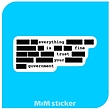 استیکر every things is fine