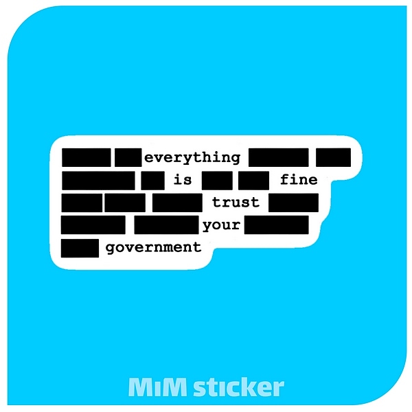 استیکر every things is fine