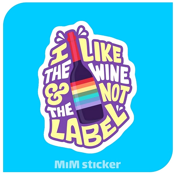 استیکر WINE 
