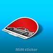 استیکر ماشین مسابقه 