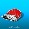 استیکر ماشین مسابقه