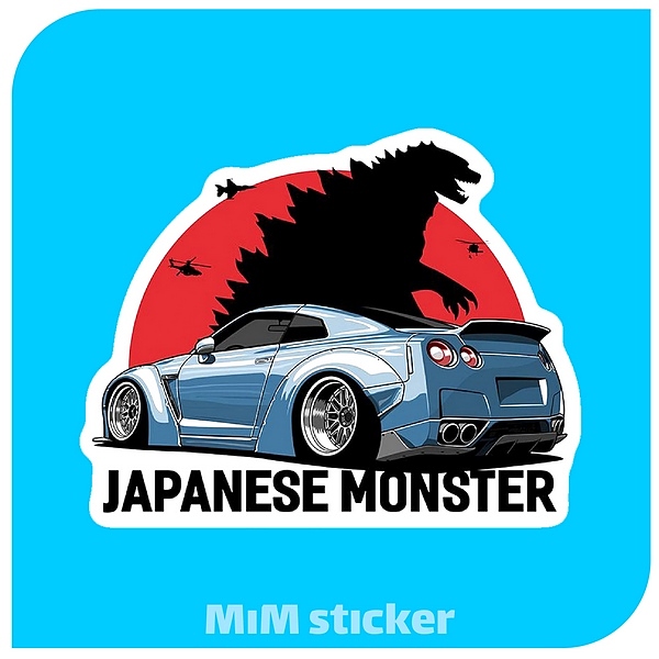 استیکر Japanese Monster