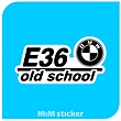 استیکر E36 old school