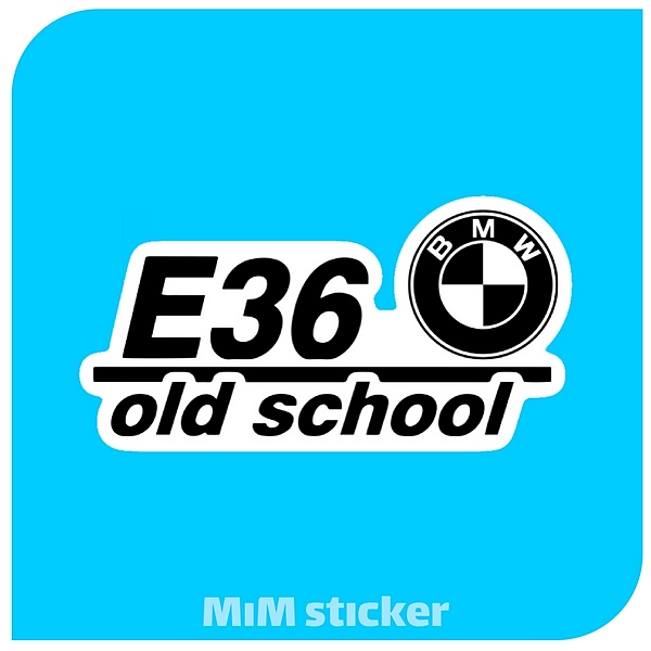 استیکر E36 old school