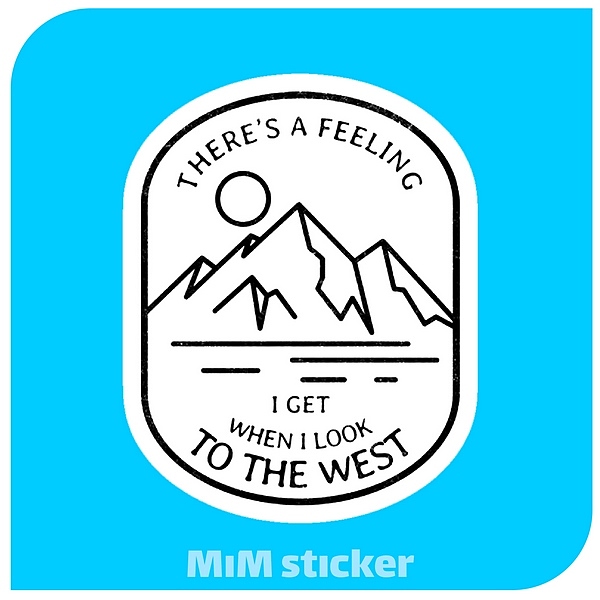 استیکر to the west