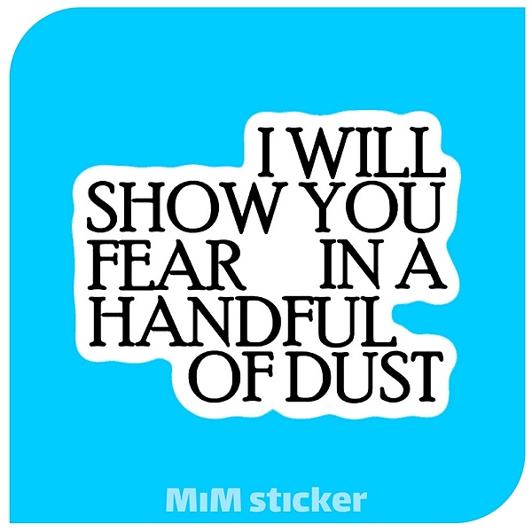 استیکر I Will show you fear 
