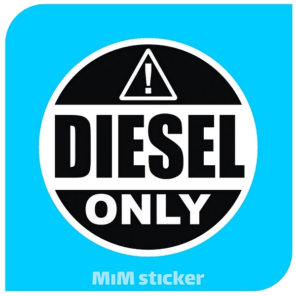 استیکر Diesel only 