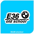 استیکر E36 old school