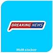 استیکر Breaking news