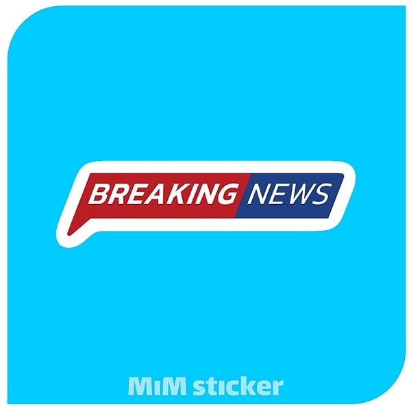 استیکر Breaking news