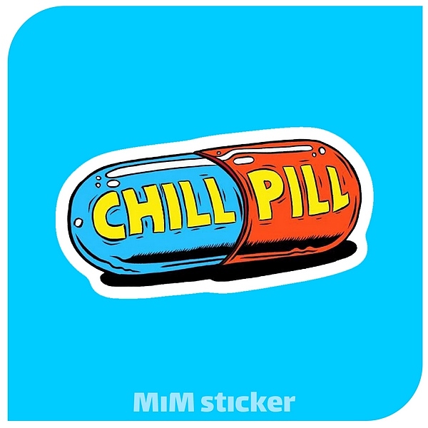 استیکر Chill pill