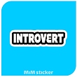 استیکر Introvert 