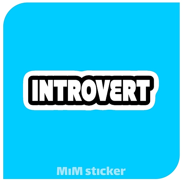 استیکر Introvert 
