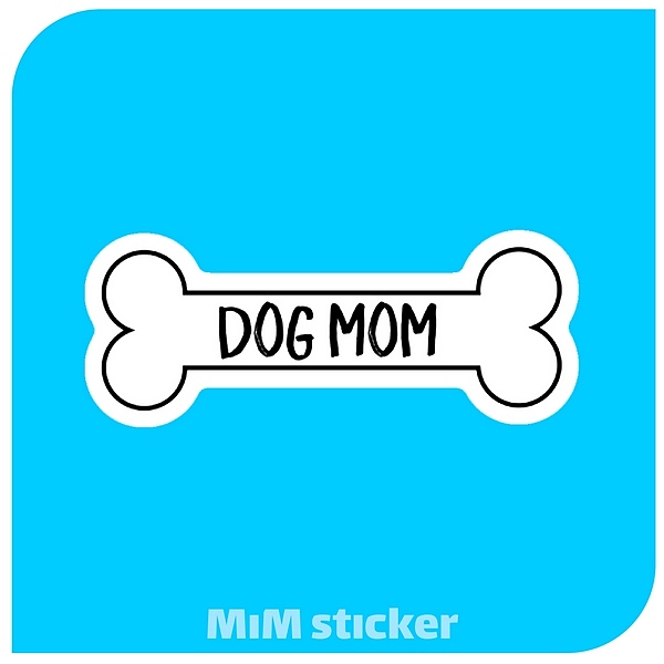 استیکر  DOG MOM 
