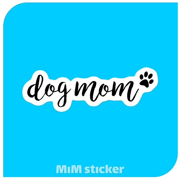استیکر DOG MOM 