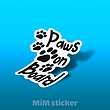 استیکر Paws on board