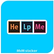استیکر HE LP ME