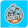 استیکر  SCOOTER 