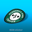 استیکر ECONOMICS AND COFFEE
