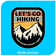 استیکر HIKING