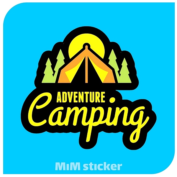 استیکر CAMPING 