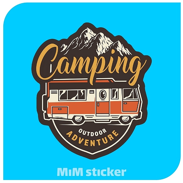 استیکر CAMPING 