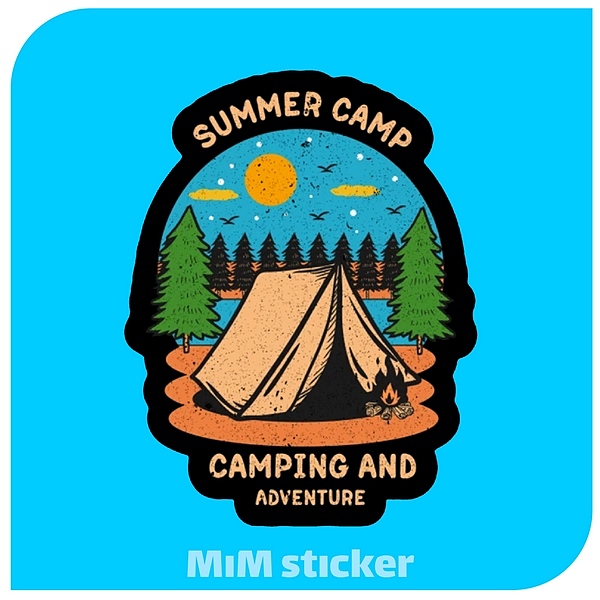 استیکر CAMPING 