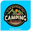 استیکر CAMPING 