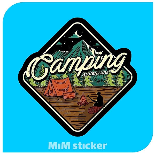 استیکر CAMPING 