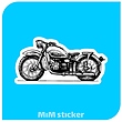 استیکر MOTORCYCLES 