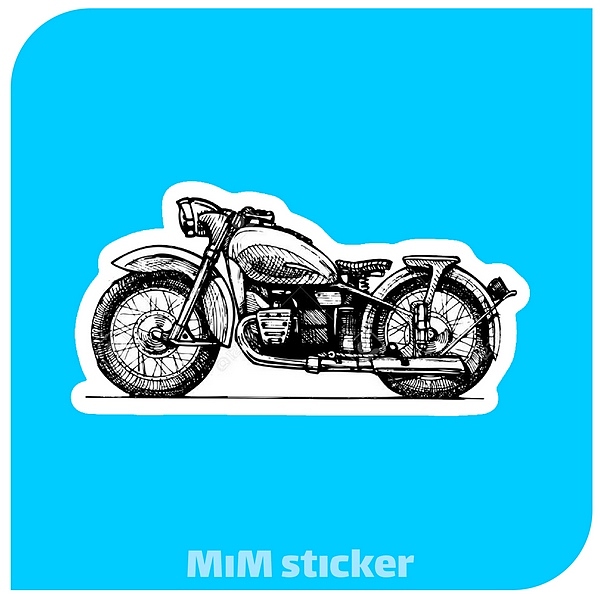 استیکر MOTORCYCLES 