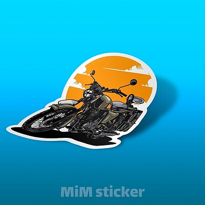 استیکر MOTORCYCLES 