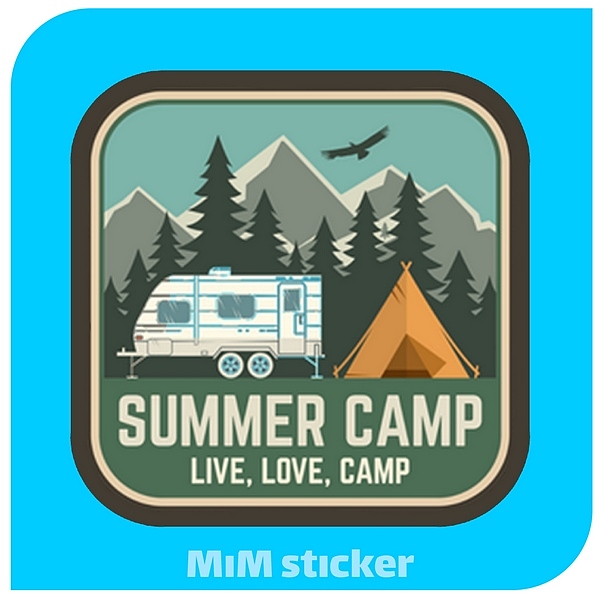 استیکر CAMPING 