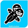 استیکر MOTORCYCLES 