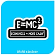 استیکرE=MC2