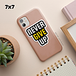 استیکر Never give up 